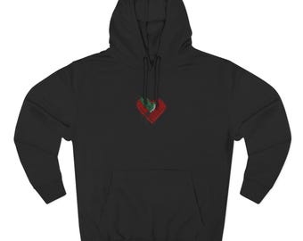Three-Panel Fleece Hoodie