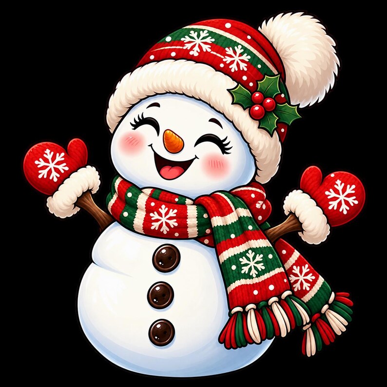 Retro Santa Claus PNG Bundle, 13 Christmas Designs (Digital Download) afbeelding 18