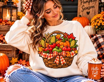 Retro Thanksgiving PNG Bundle, 12 Fall Sublimation Designs (Digital Download)