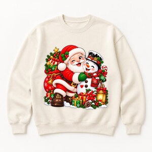 Retro Santa Claus PNG Bundle, 13 Christmas Designs (Digital Download) afbeelding 4