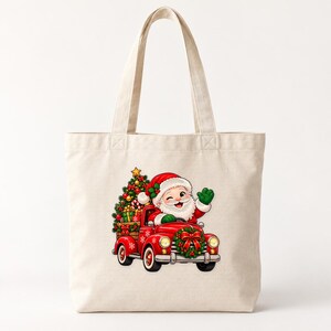 Retro Santa Claus PNG Bundle, 13 Christmas Designs (Digital Download) afbeelding 3
