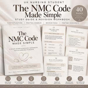 Kod NMC w prosty sposób | Przewodnik dla studentów pielęgniarstwa w Wielkiej Brytanii (40-stronicowy plik PDF)