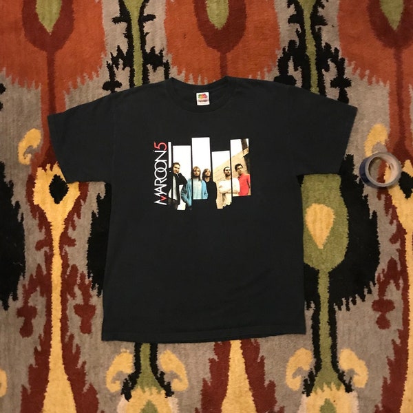 Maroon 5 Black 04 Tour Shirt L