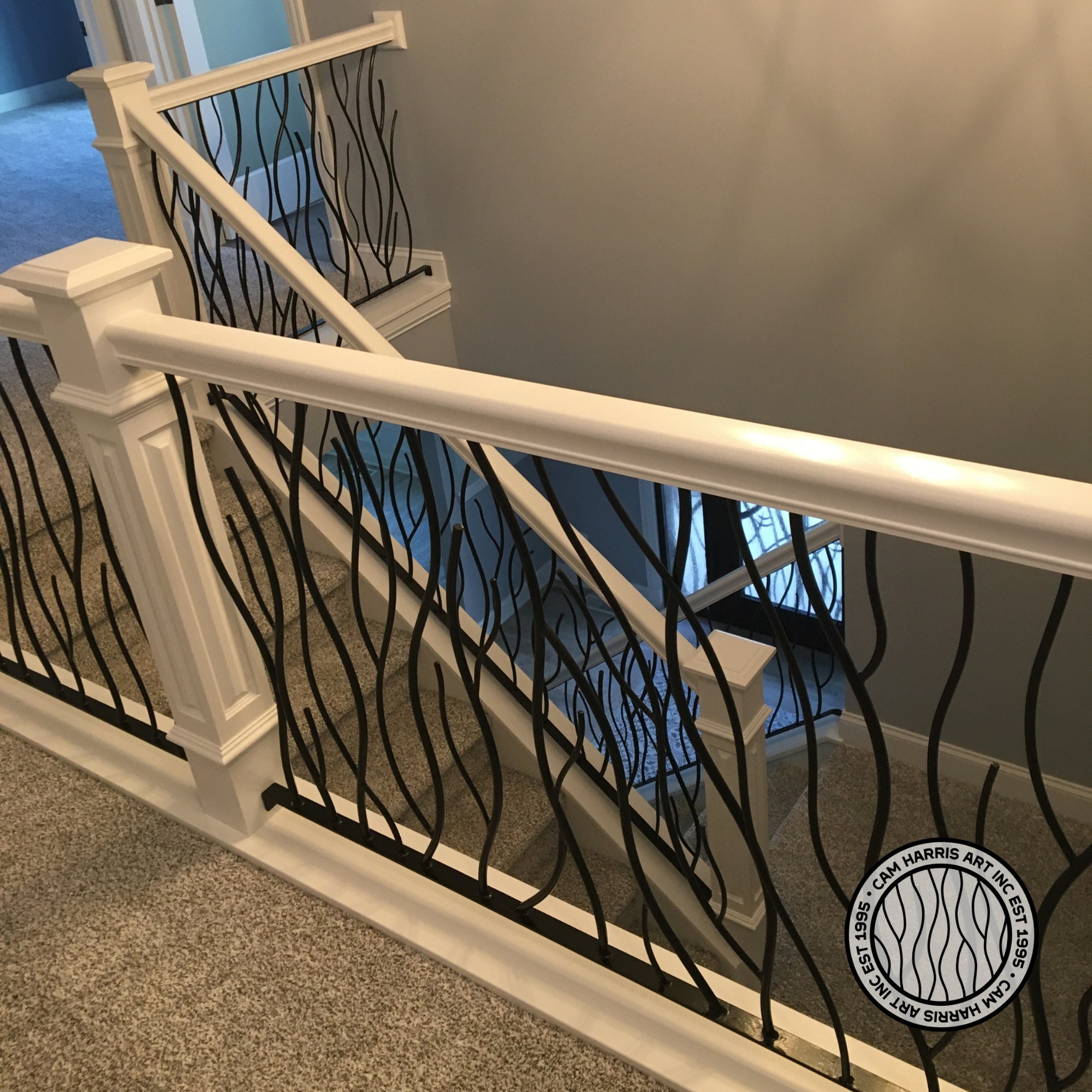 Tree Pattern Railing Twigs Design Wrought Iron Railing | Tree Branch Railing | Metal Stair ...