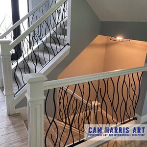 Juliette Railing in My Signature BENT Iron Art Design Metal - Etsy Canada