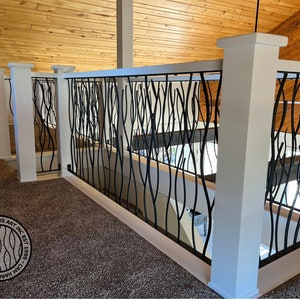 Branch Style Railing | Twigs Design Tree Branch Railing | Metal stair railing | Deck railing | Iron Railing Inserts | Metal Deck Railing