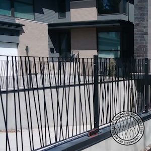 Wrought iron railing Sticks Design | Outdoor Metal stair railing | Custom iron railing | Metal railing made to fit your outdoor project