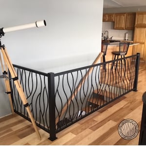 Wrought iron railing | Metal railing | Custom iron railing | Metal railing in my Bent Design | Stair Guard Railing