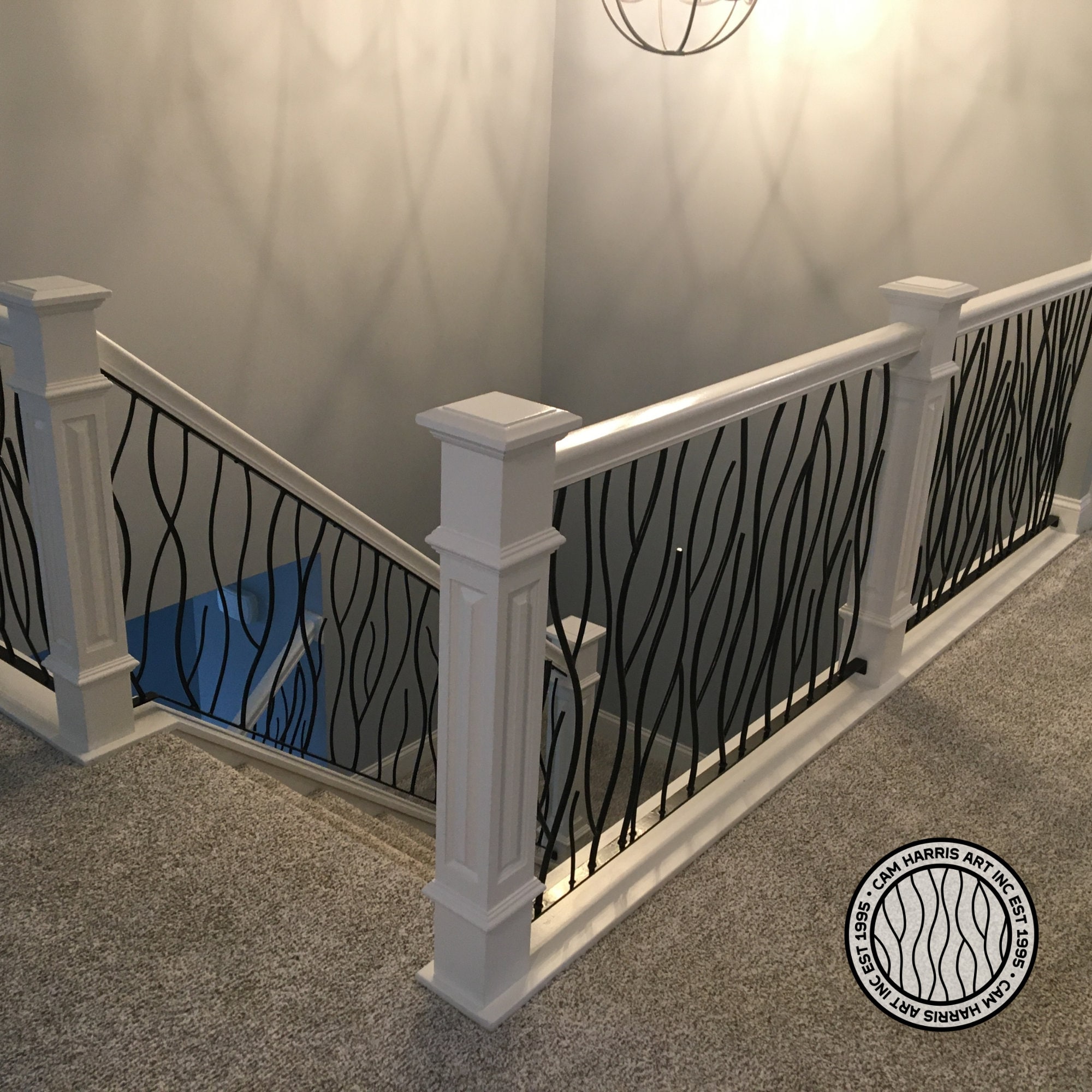Twigs Design Wrought Iron Railing | Tree Branch Railing | Metal Stair ...