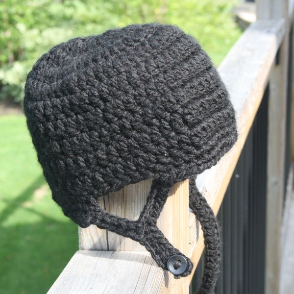 Hockey Helmet Hat Crochet Pattern - Newborn - Toddler - Child - Adult