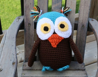 Winged Owl Stuffie Crochet Pattern PDF Pattern Owl Plush Toy Permission to Sell