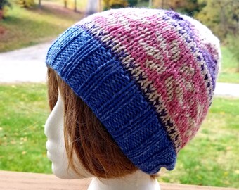 Snowflake Fair Isle; A Knitted Hat Pattern