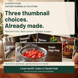 AI YouTube Thumbnail & Title Creator for Codex or Claude Code