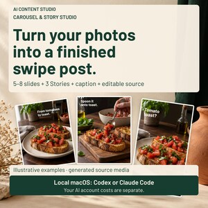 AI Instagram Carousel & Story Creator for Codex or Claude Code