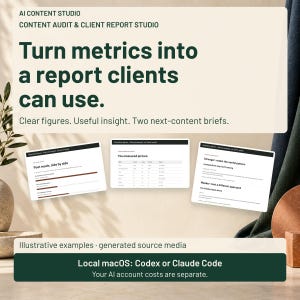 AI Social Media Audit & Client Report Toolkit for Codex or Claude Code