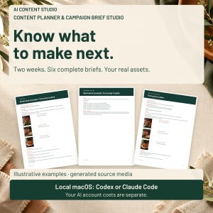 AI Content Calendar & Campaign Planner for Codex or Claude Code