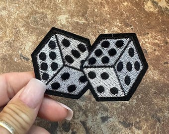 Dice Patch Embroidered Iron-on