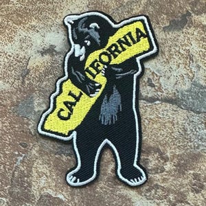 Bear Hug California Iron-on Patch