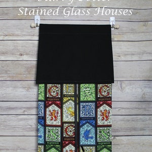 Stained Glass Houses--Classroom Door Safety Curtain--Fan-Out Shade