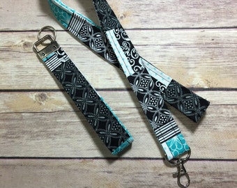 Lanyard Key Fob Patchwork