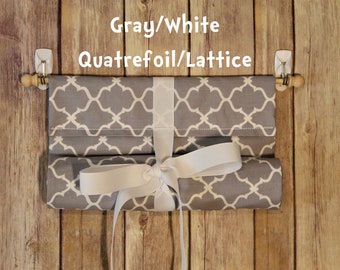 Quatrefoil--Classroom Door Safety Curtain--Roll-Up Shade