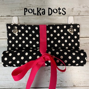 Polka Dots--Classroom Door Safety Curtain--Lockdown Shade--Roll-Up Shade