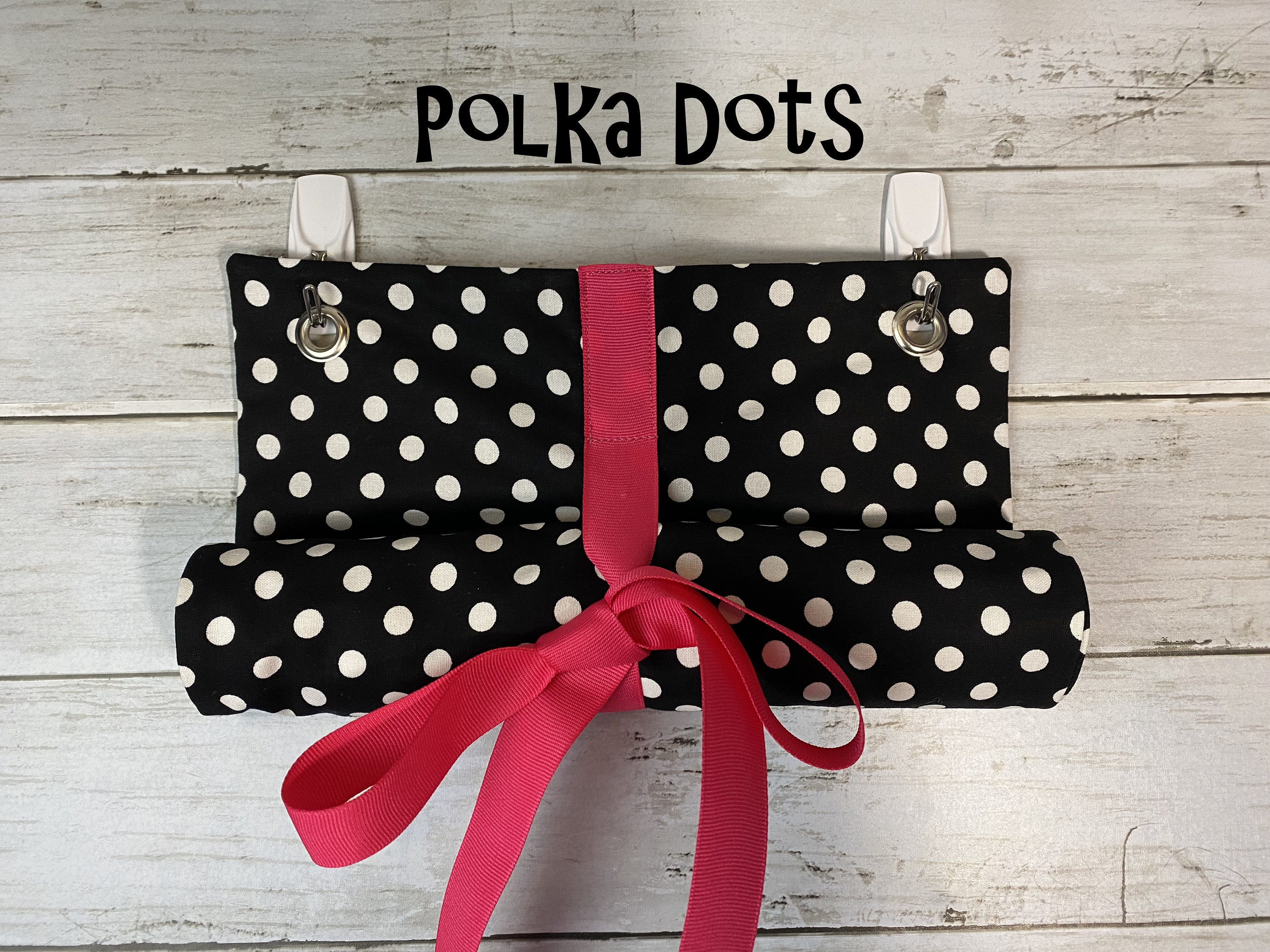 Polka Dots--Classroom Door Safety Curtain--Lockdown Shade--Roll-Up Shade
