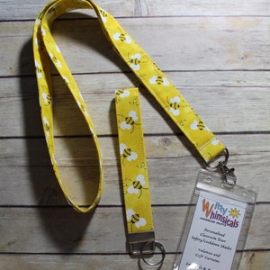 Lanyard and Key Fob--Busy Bees