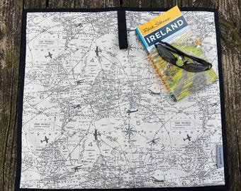 Outdoor Waterproof Sit Mat--Air Traffic--World Map
