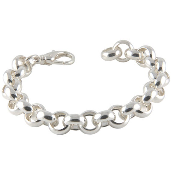 Silver - sterling Length Bracelet Etsy in 925 12 Pea Mm Pattern Silver Adjustable Thickness