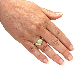 Opal Ring 1,56 ct. mit Diamanten Gelbgold 585 mit Wert-Expertise Bild 2