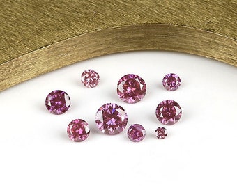 pinker Diamant Brillant 0,06 Karat