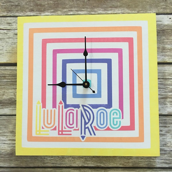Lularoe Hand Painted Clock