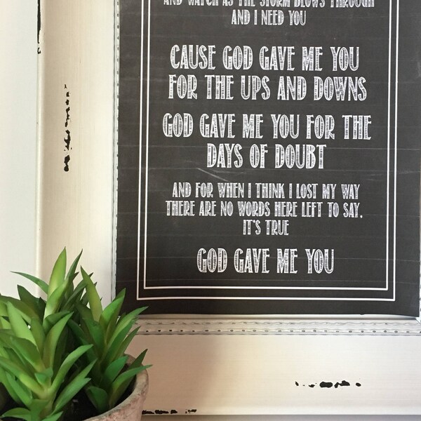 God Gave Me You - Etsy