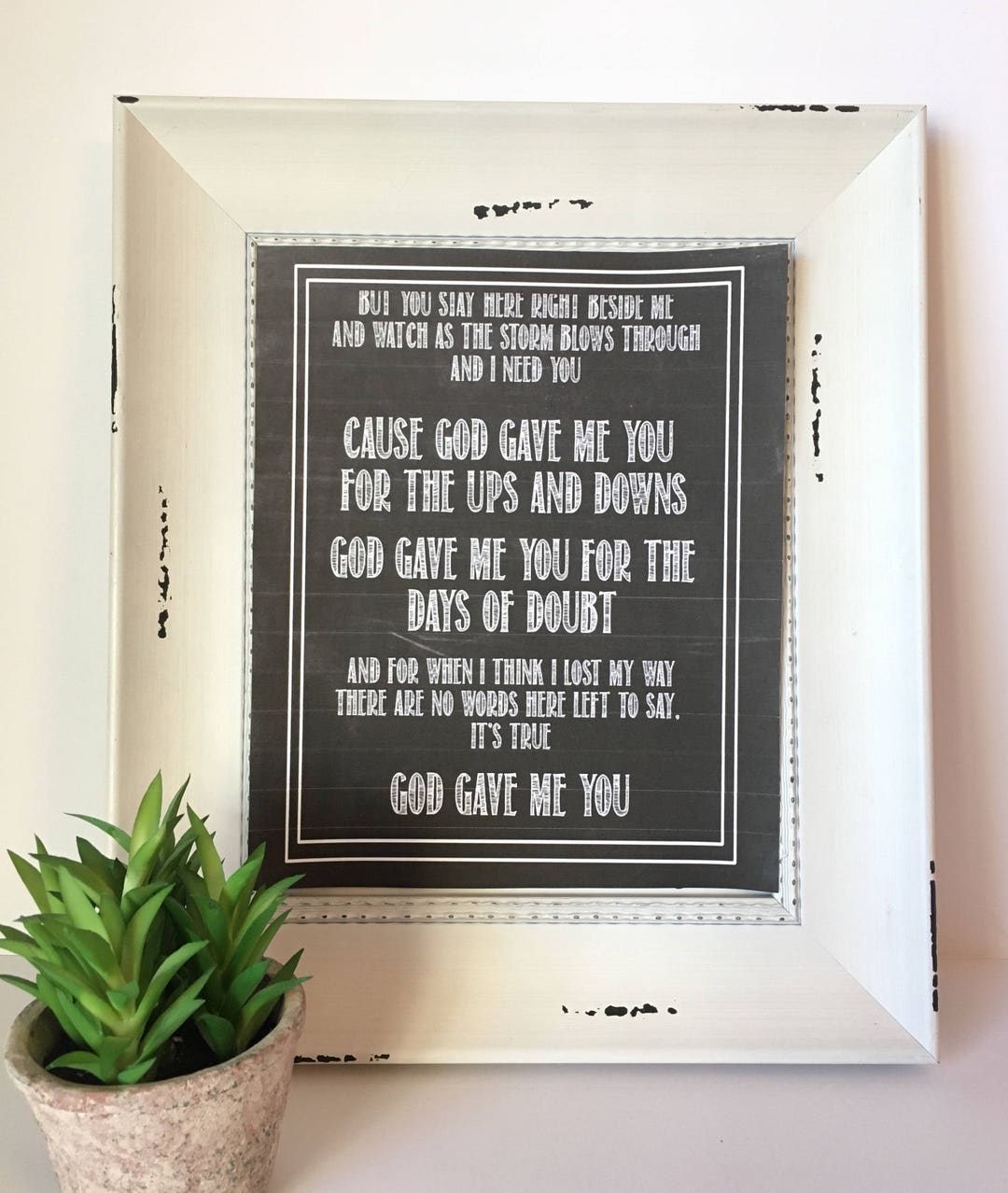 God Gave Me You Print. Blake Shelton. Anniversary Gift. First - Etsy