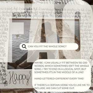 Custom Double Photo Mat - Personalized Hand Lettered Frame Keepsake for Weddings, Birthdays, or Anniversaries afbeelding 5