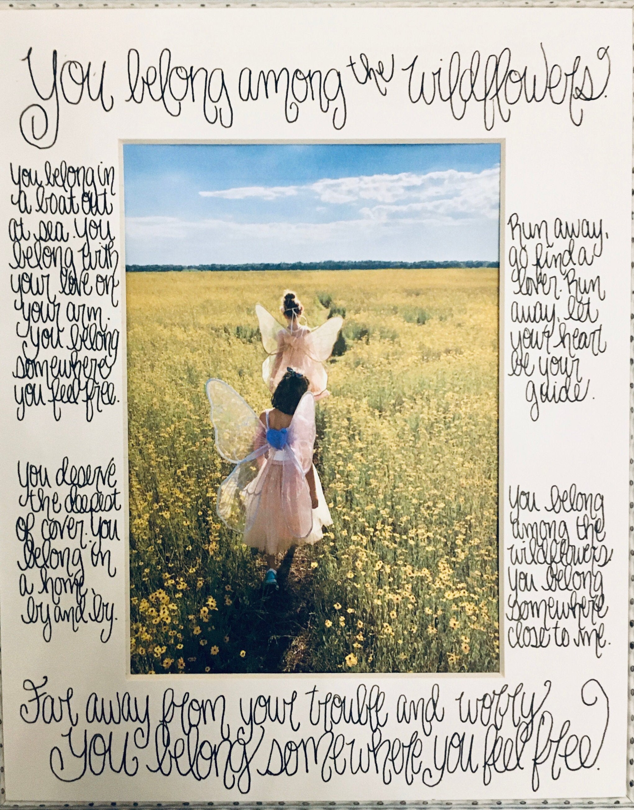 Song Lyrics Gift Wildflowers by Tom Petty A Gift for Dads or Etsy