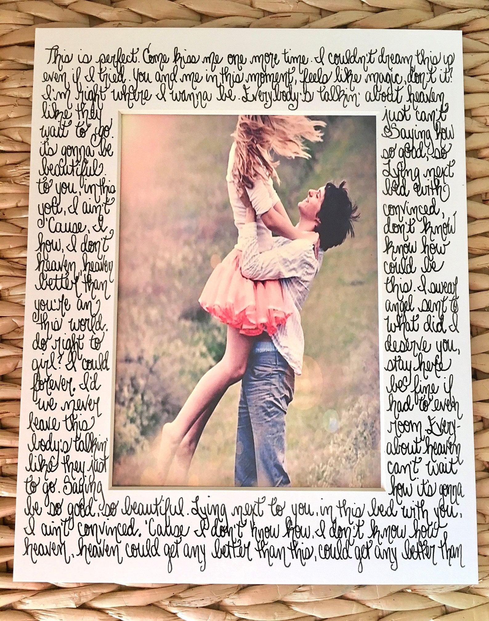 Song Lyrics Gift From Daddy's Little Girl on Father's Etsy