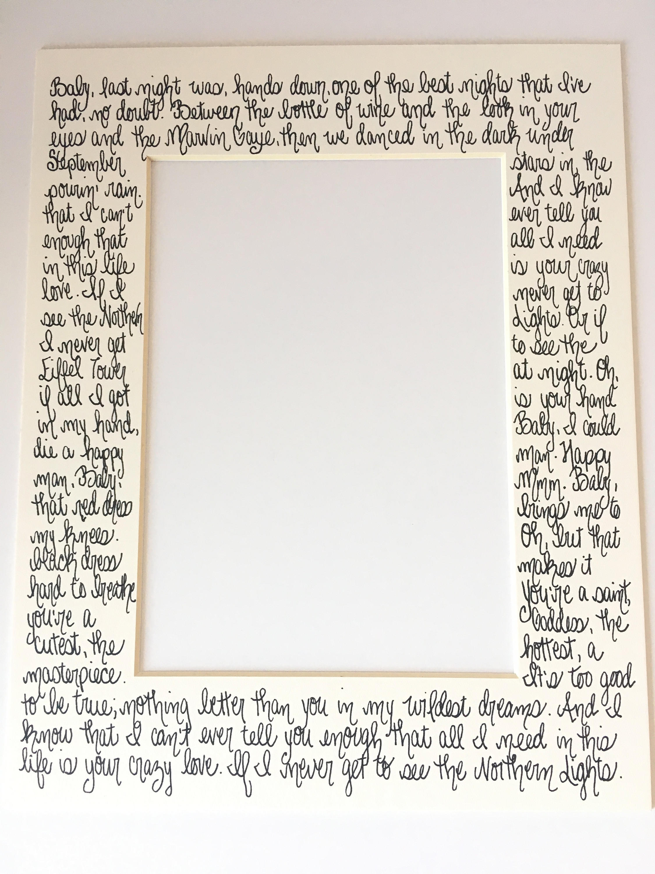 Song Lyrics Gift Personalized with All of Me John Etsy