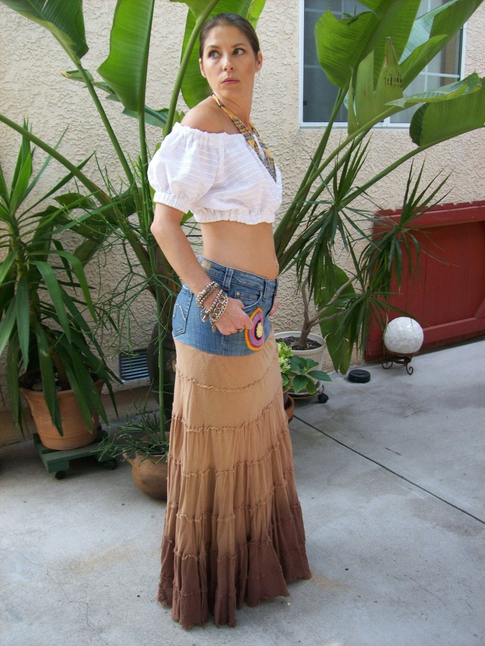 Upcycled Clothing Upcycled Skirt Maxi Skirt Urban Chic Hippie Etsy