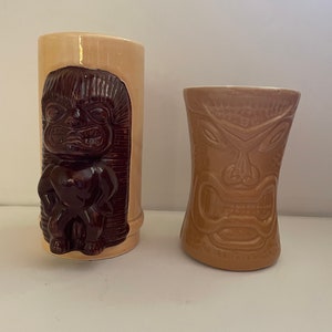 Tiki Mug Hawaii souvenir vintage AS IS tropical bar decor rare Hawaiian god ceramic exotic bar drinks retro Polynesian Vibes Kauai Waikiki