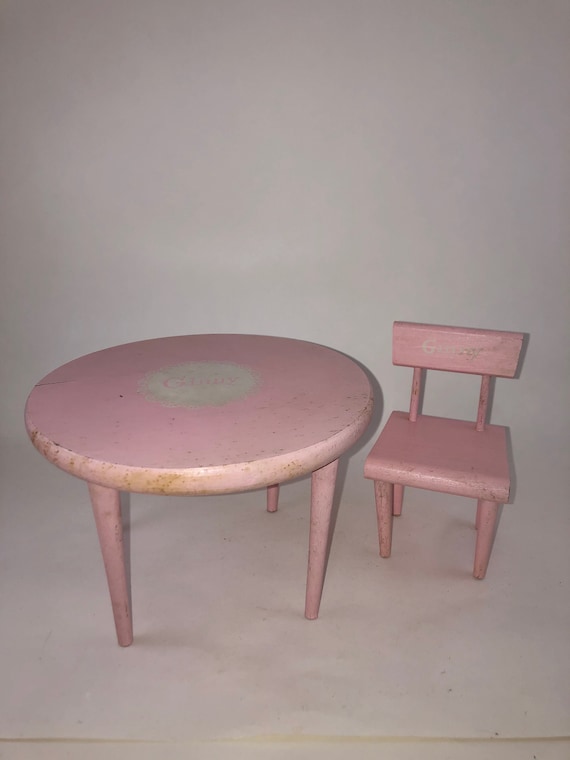 barbie table chair