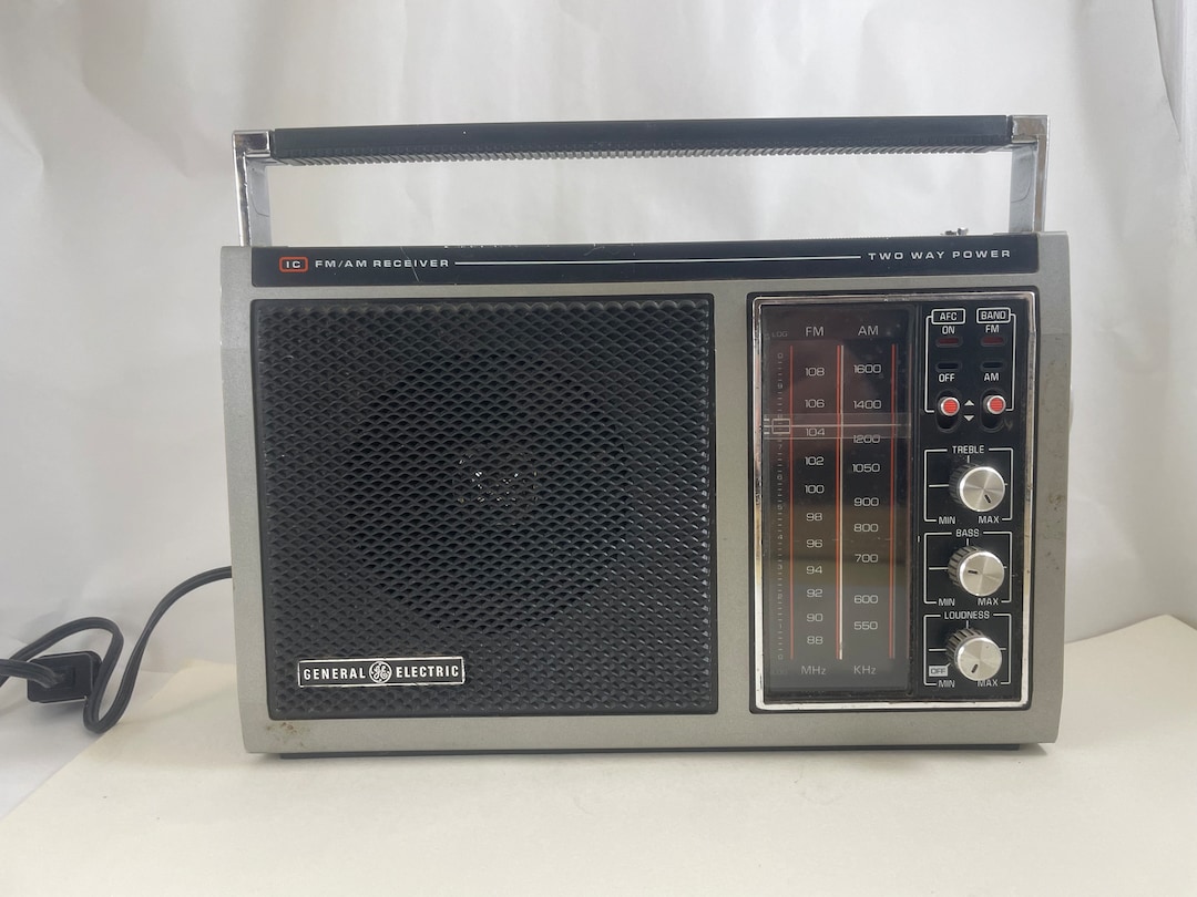 Vintage General Electric Radio AM/FM Receiver Two Way Power - Etsy