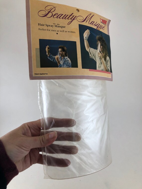 Hair Spray Mask Face Shield 80s Big Hair Packaging Beauty Etsy