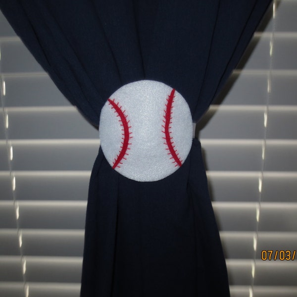 Baseball Tie-backs (Set of 2)
