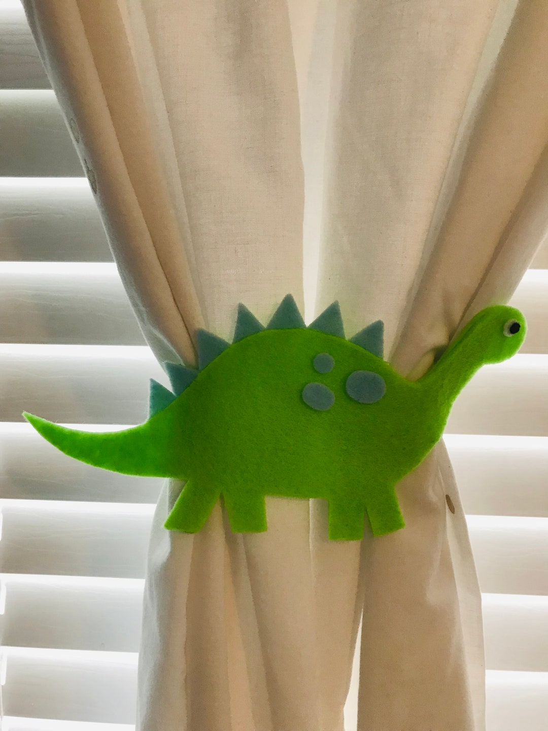 Dinosaur Curtain Tiebacks set of 2 Etsy