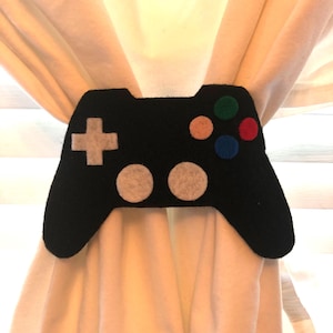 Game Remote Curtain Tie-backs (set of 2)