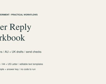 Manual de Respostas para Vendedores do Etsy | 24 Mensagens de Atendimento ao Cliente | Modelos para Austrália e Reino Unido