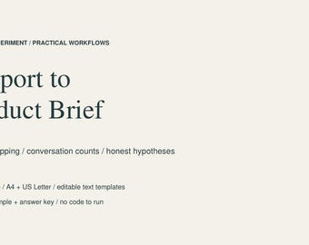 Soporte para el kit de resumen semanal de productos / Esquema CSV y sugerencias de revisión