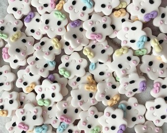 Clay Flatback happy cloud embellishments deco